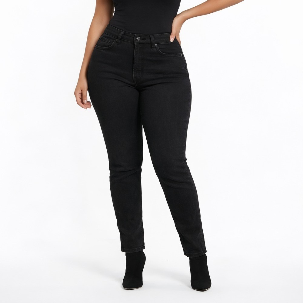 Black Skinny Jeans Woman by Denizine Size 16S 33x30‎